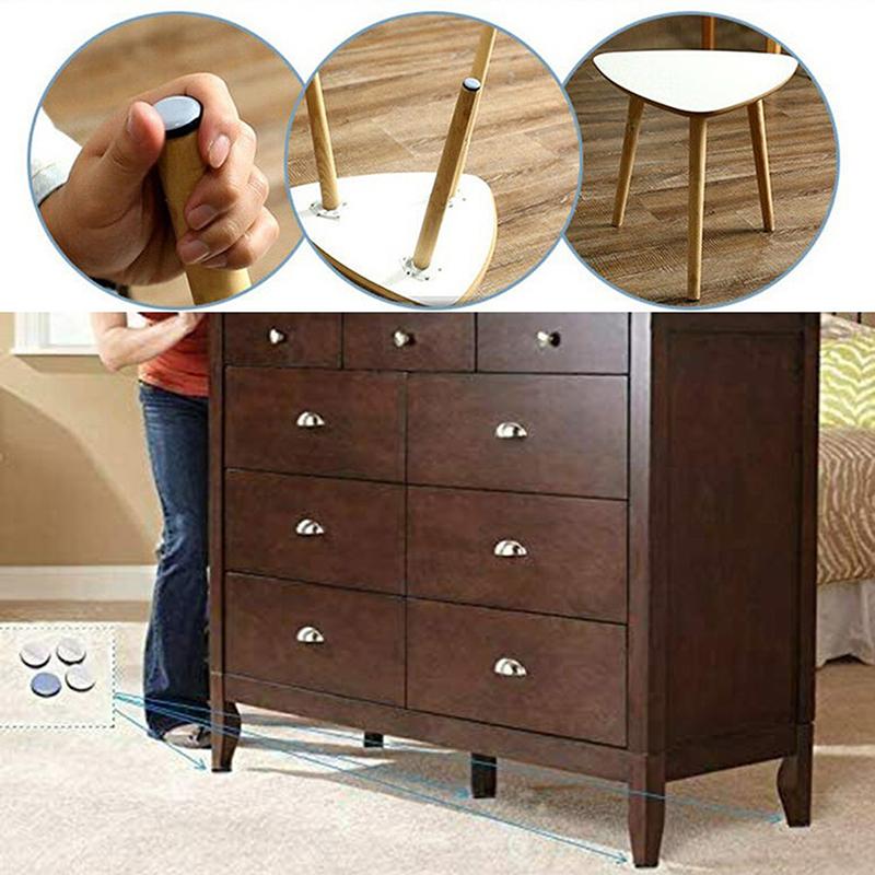 1/4/8/20pcs 19-40mm Furniture Foot Sliders Table Chair Leg Sliders Felt Pad Cabinet Sofa Glides Furniture Accessories Floor Protector