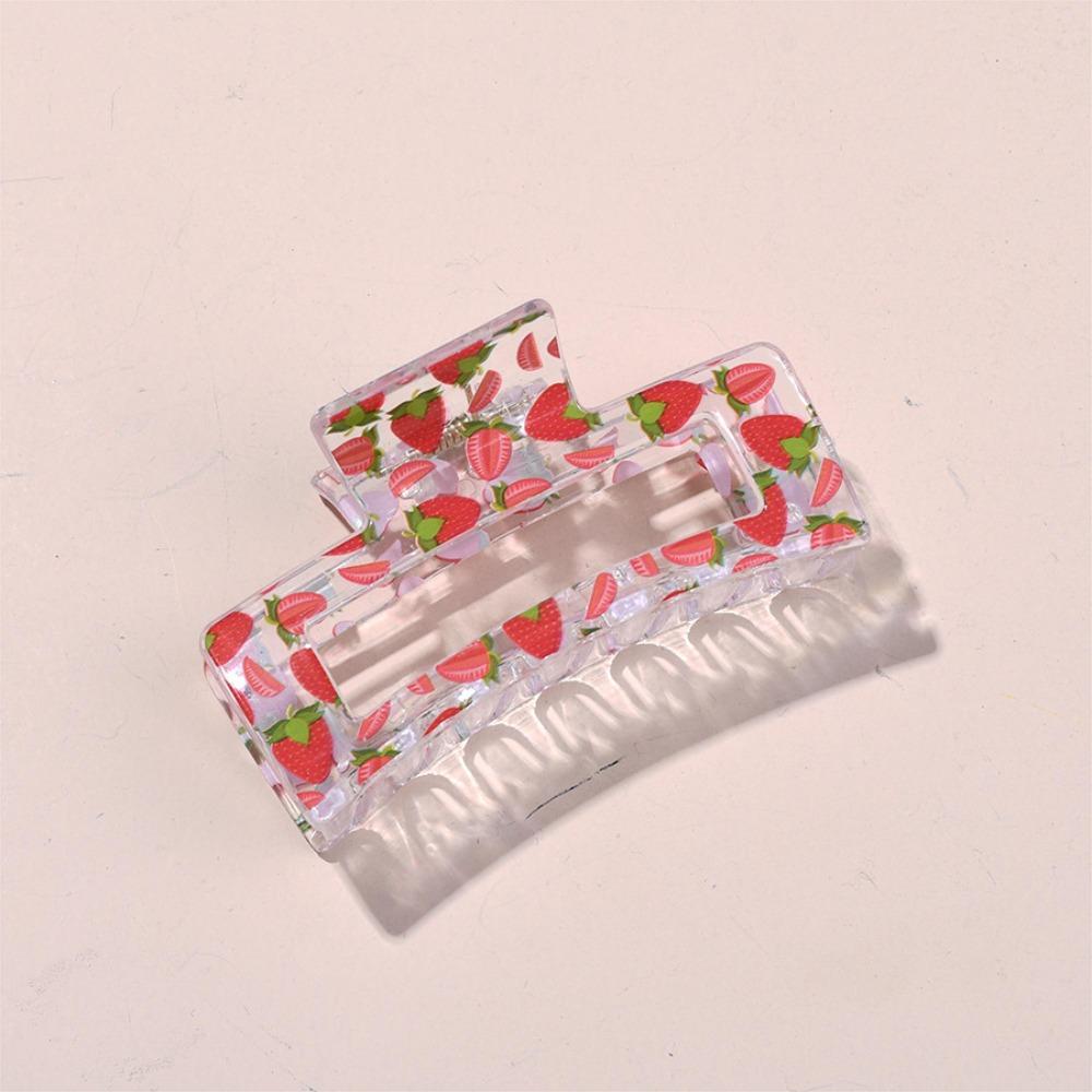 Plastic Shark Clip Cute Fruits Hair Clip Fashion Hairpins  Summer