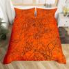 Pumpkin Tree Duvet Cover Happy Halloween Bedding Set Full Microfiber Horror Theme Comforter Cover For Kids Boys Girls Teens Room