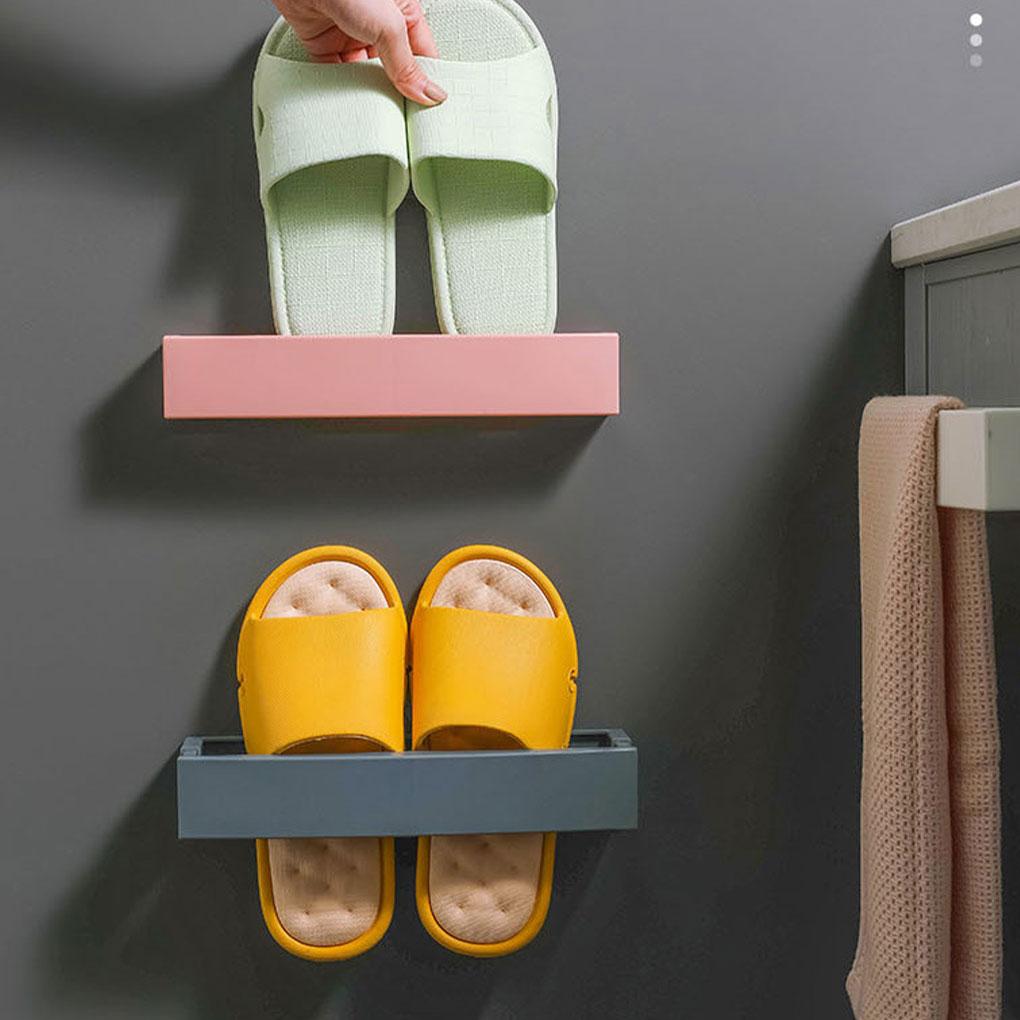 Hanging Shoes Rack Holder Wall Organizer Self-Adhesive Hangers Space Saving Bathroom Kitchen Entryway Boots Sneakers Heels