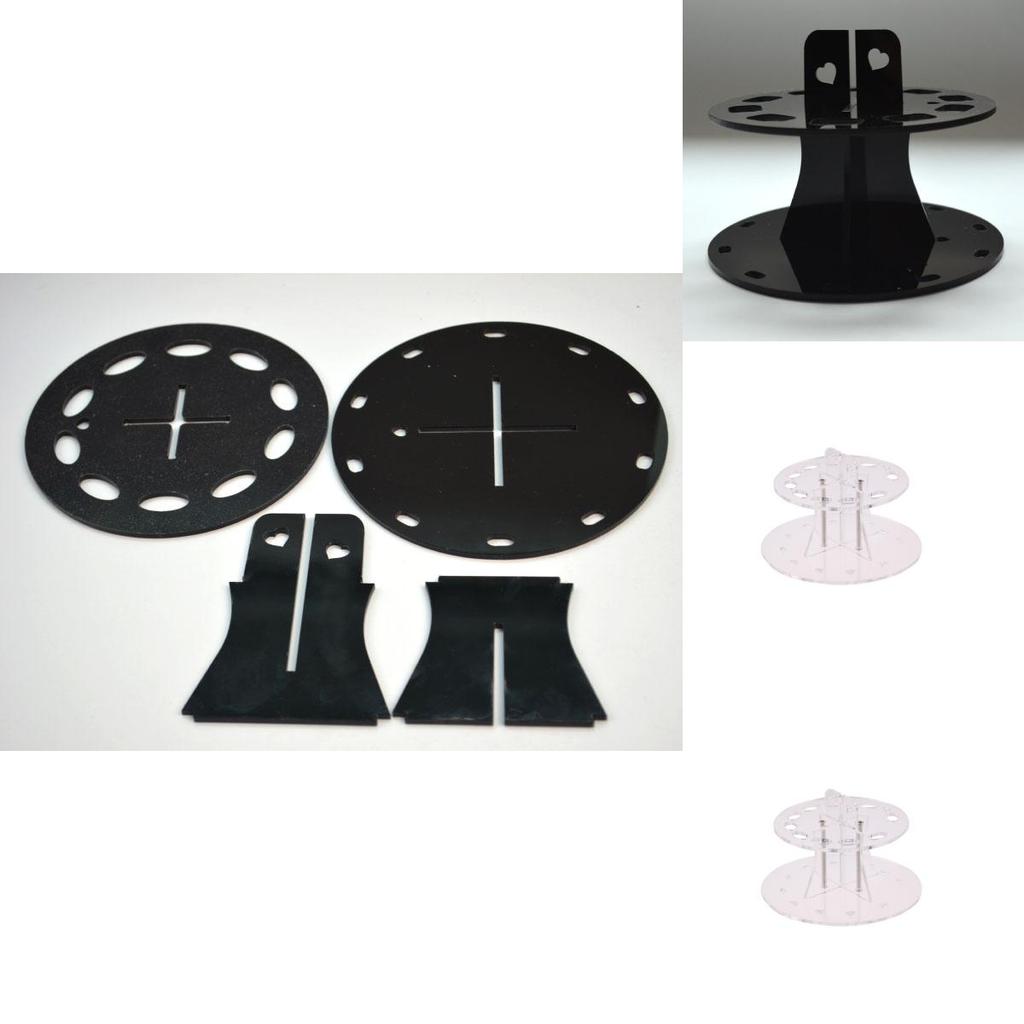 Acrylic Makeup Brush Holder Display Rack For Organizing Ten Brush Sets
