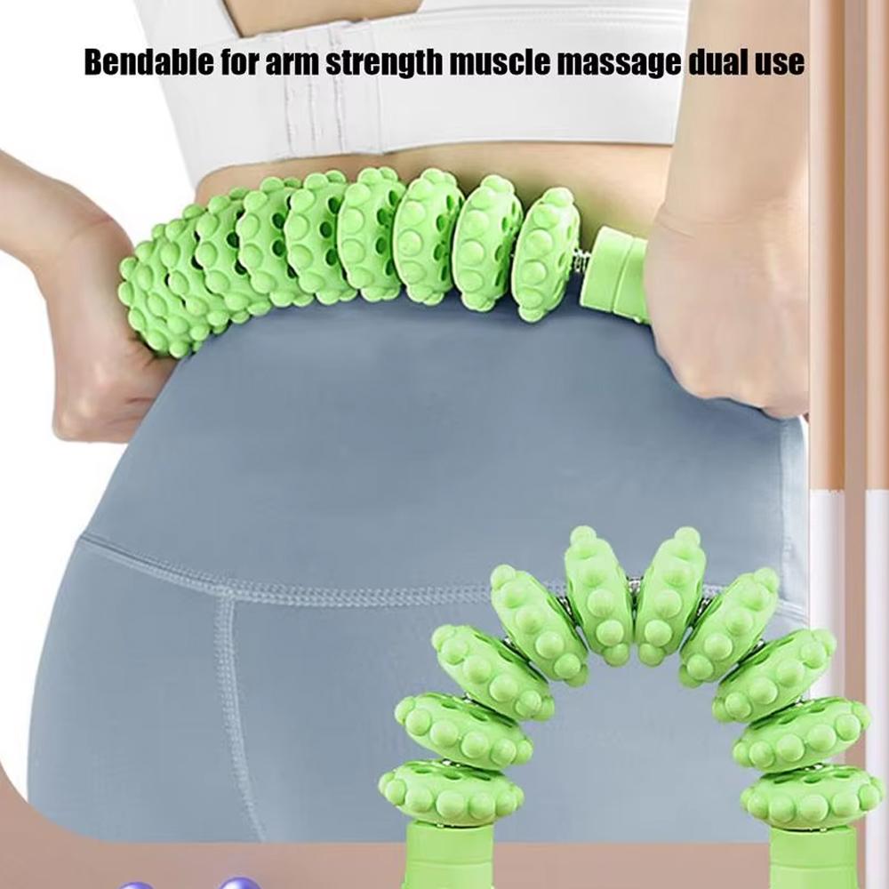 1Pcs   Bendable Muscle Roller Stick Multi-Function Fascial Massage Cellulite Removal Lymphatic Circulation Sore Muscle Relief