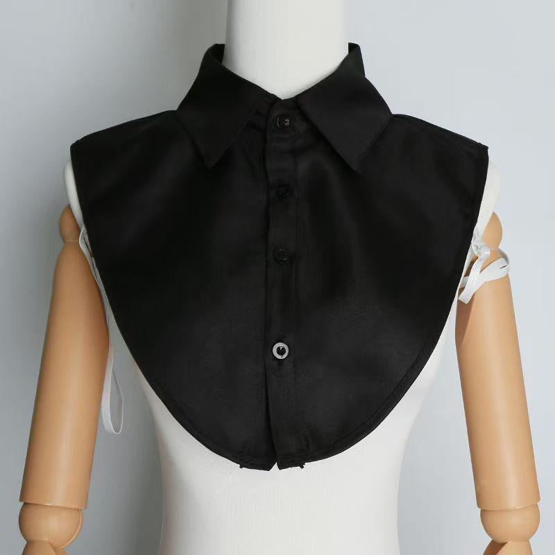 Women's Fake Collar: White Multi-Style Decorative Shirt Collar - Square, Stand-Up, Round Collars in Cotton for Spring & Autumn