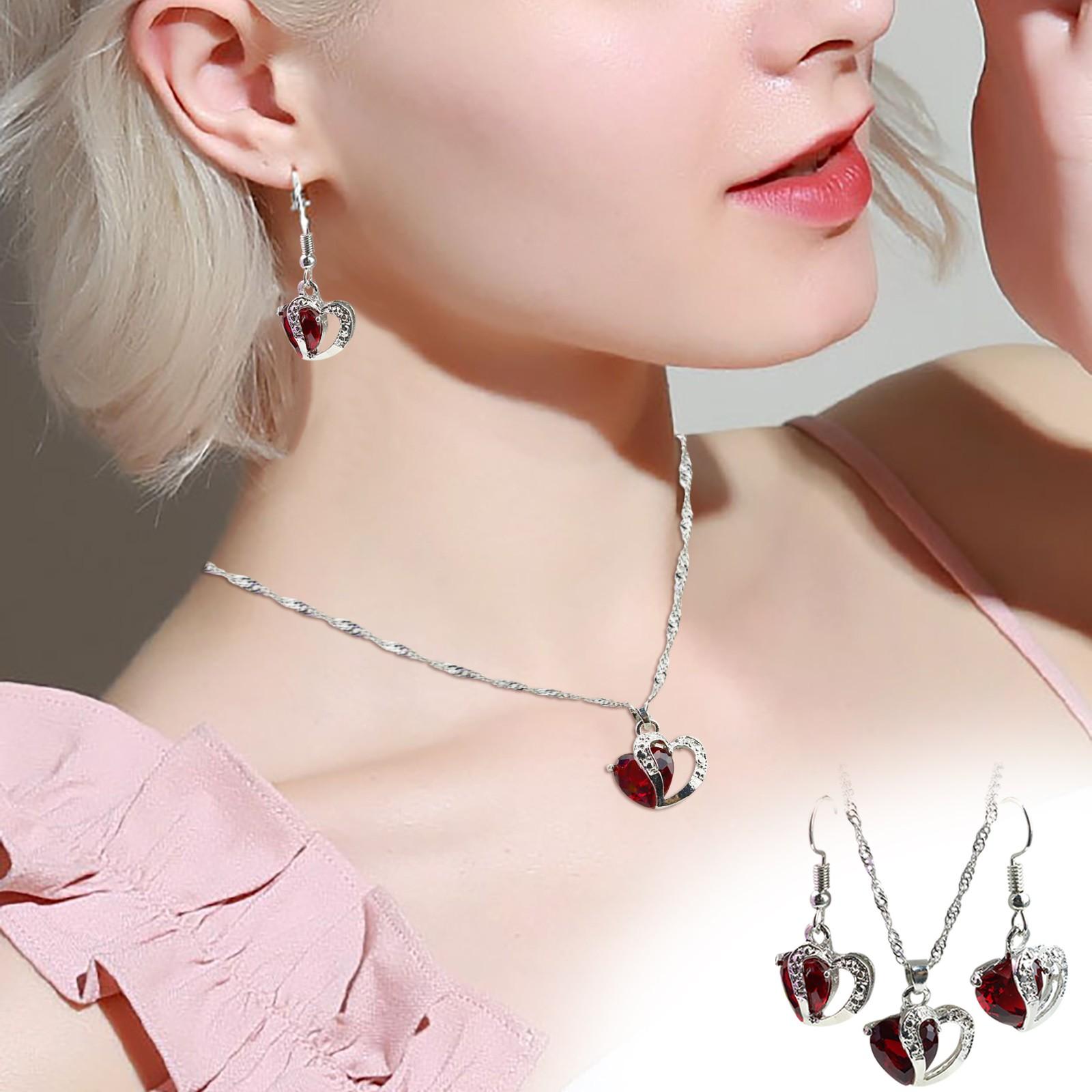 Love Ladies Серьги Ожерелье Из двух частей Серьги Ожерелье One Size