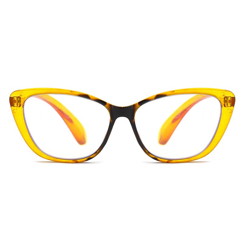 New Fashionable Cat-Eye Anti-Blue Light Presbyopia Eyewear Large Frame Versatile High-Definition Reading Glasses Unisex