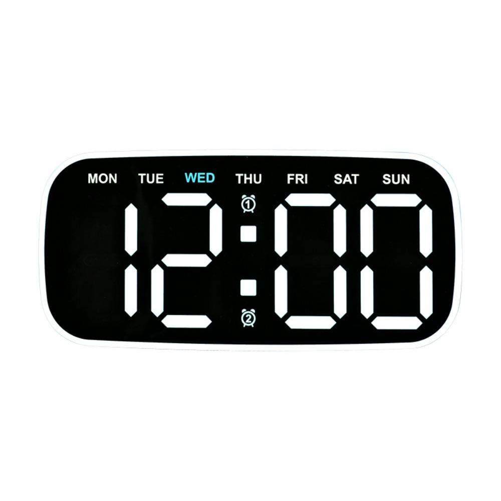 Ambient Light Digital Alarm Clock Temperature Display Electronic Wall Clock Living Room
