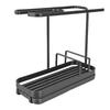 Kitchen Sink   Multifunctional Metal Sponge Soap Brush Storage Rack with Towel Holder