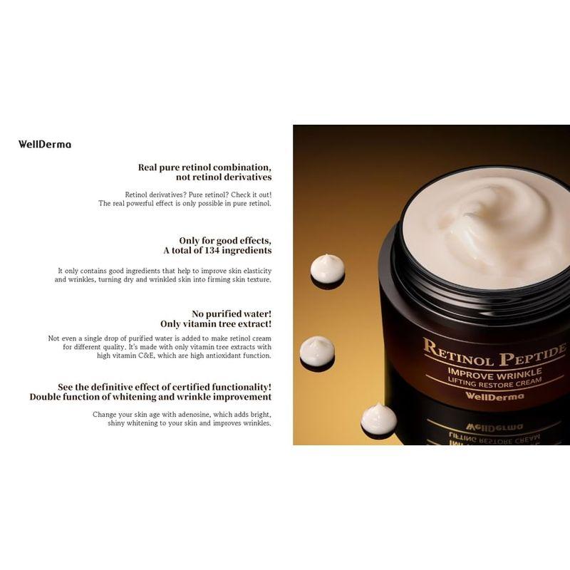 WellDerma Retinol Peptide Lifting Restore Cream