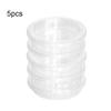 5pcs Round Reptile Feeding Dish Transparent Reptile Terrarium Practical Lizard Food Bowl  Bird
