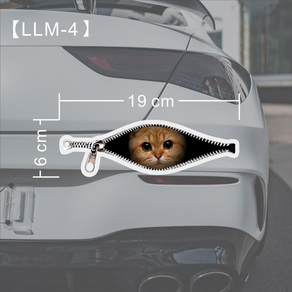Scratch Covering Car Stickers Creative Car Decorative Sticker New Zipper Stickers  Car Window Glass