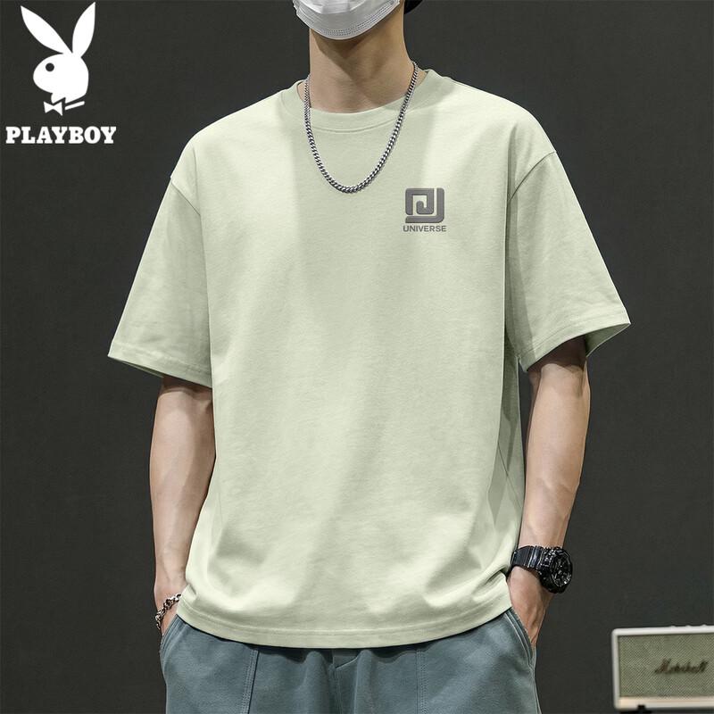 PLAYBOY Men's Round Neck Short Sleeve T-Shirt