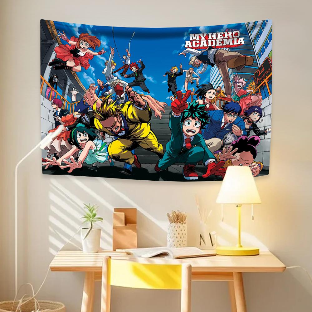 My Hero Academias Tapestry Classic Anime Wall Hanging Bohemian Tapestry For Living Room Home Dorm Decor Japanese Anime Tapestry