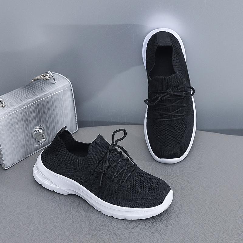 Fashion White Ultra Light Plus Size 43 Women Sneaker Mesh Breathable Casual Running Sports Shoes Jogging Walking Ladies Platform Sneaker