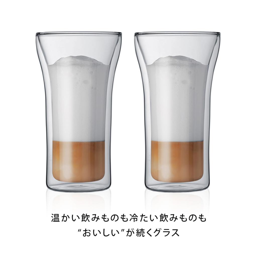 BODUM ASSAM Double-Walled Glasses, 400ml, Set of 2 [Authentic] 4547-10