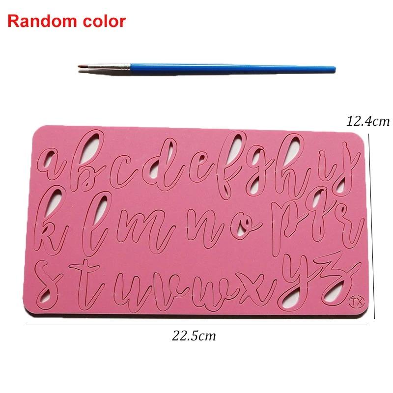 Cake Tools Uppercase Alphabet Number Embossed Letter Cutter Mold Boy Girl Cookie Cutter Stamp Fondant Kitchen Tools