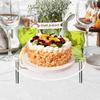 2 Stück Kuchendisplay Ständer Transparenter Acryl Dessertständer für Party Hochzeit 15cm 20cm Stabiler Klarer Lagertisch Kuchenwerkzeug