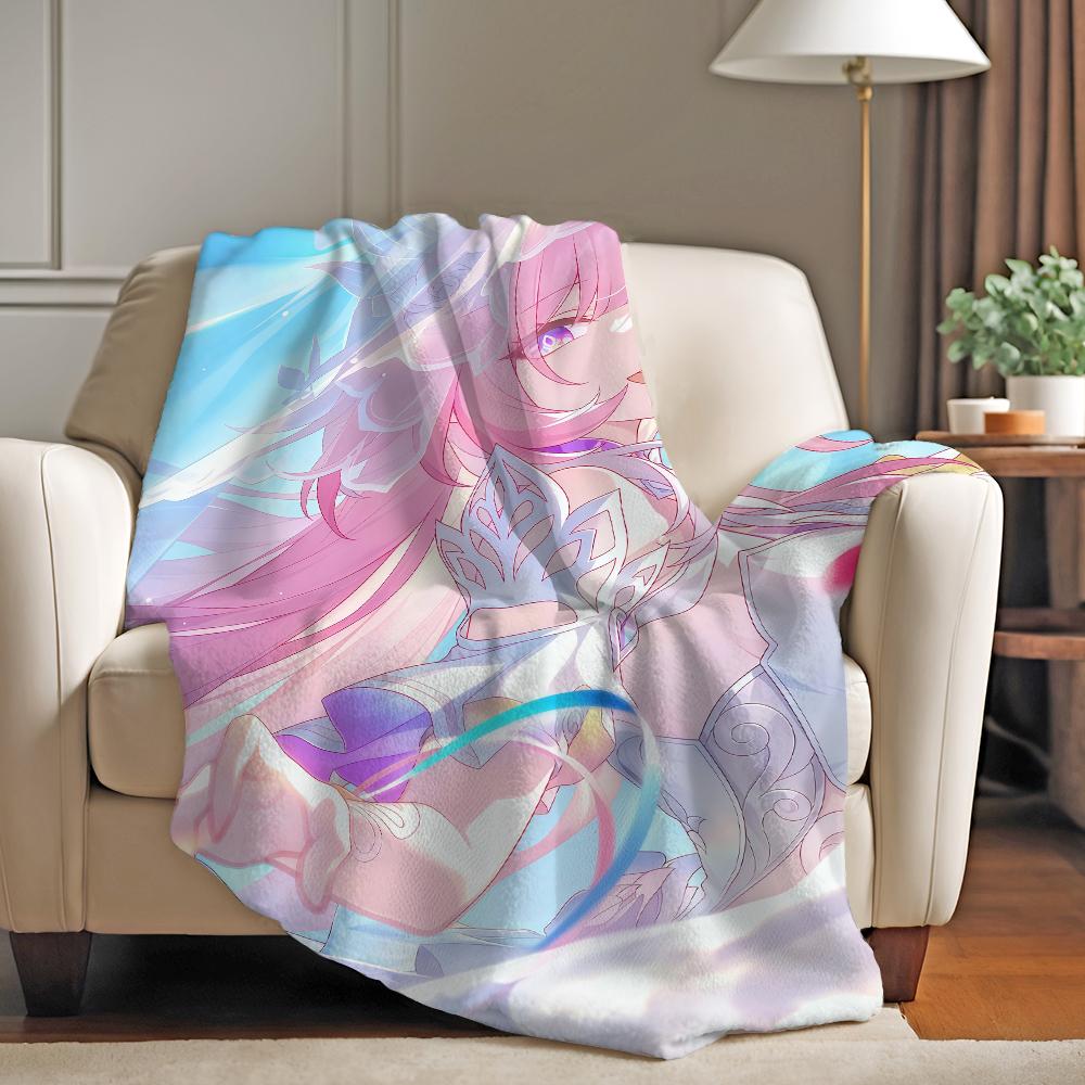 Game Honkai Star Rail Cyrene Blanket For Sofa Office Bed Plane Travel Sleep Read Relax Camping Soft And Warm