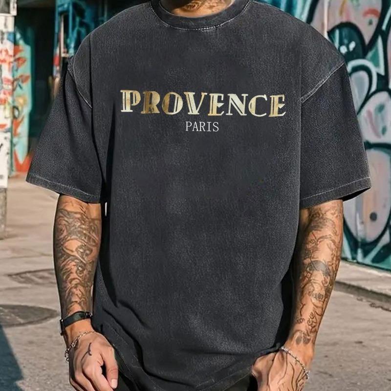 Washed Men'S T-Shirt | Soft Breathable Fabric - Loose Fit Streetwear Essential - Everyday Casual  - Urban Fashion Top, Distressed Vintage Look