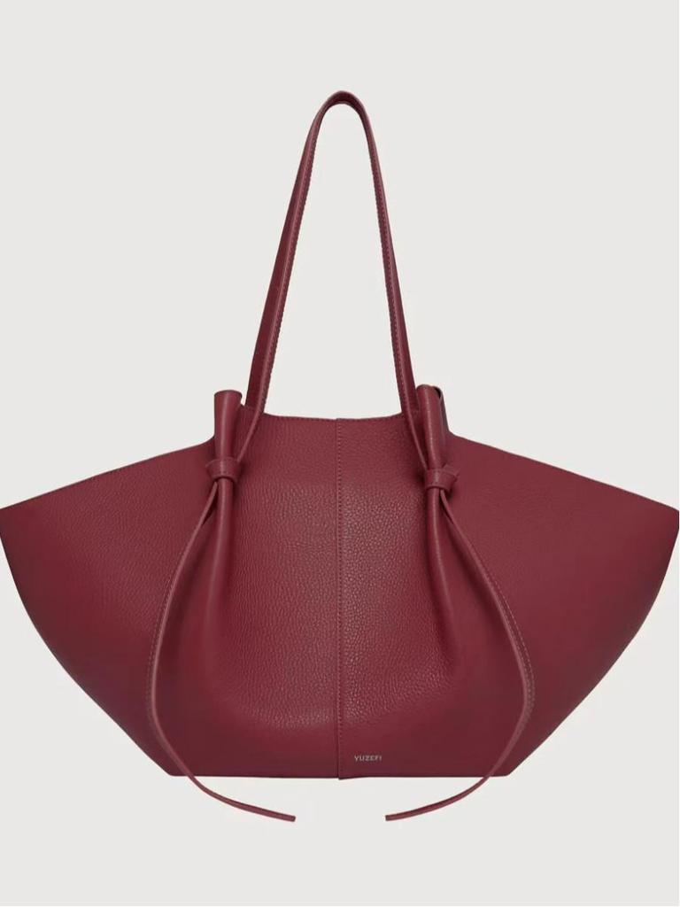 YUZEFI Wing MOCHI Genuine Leather Underarm Tote Bag