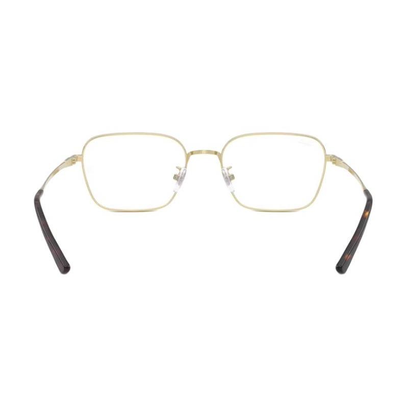 RAYBAN Fashion All-match Titanium Square Optical Eyeglasses Unisex Couple Gold Alloy Prescription Glasses Frames Style 14 0RX8784D-1251