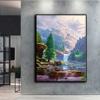 5D DIY Scenic Waterfall  Cross Stitch Rhinestones Diamond Drawing Embroidery Mosaic Home Decor