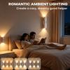 Double-headed RGB magnetic night light rechargeable wireless wall light with motion sensor suitable for stairs cabinets etc.