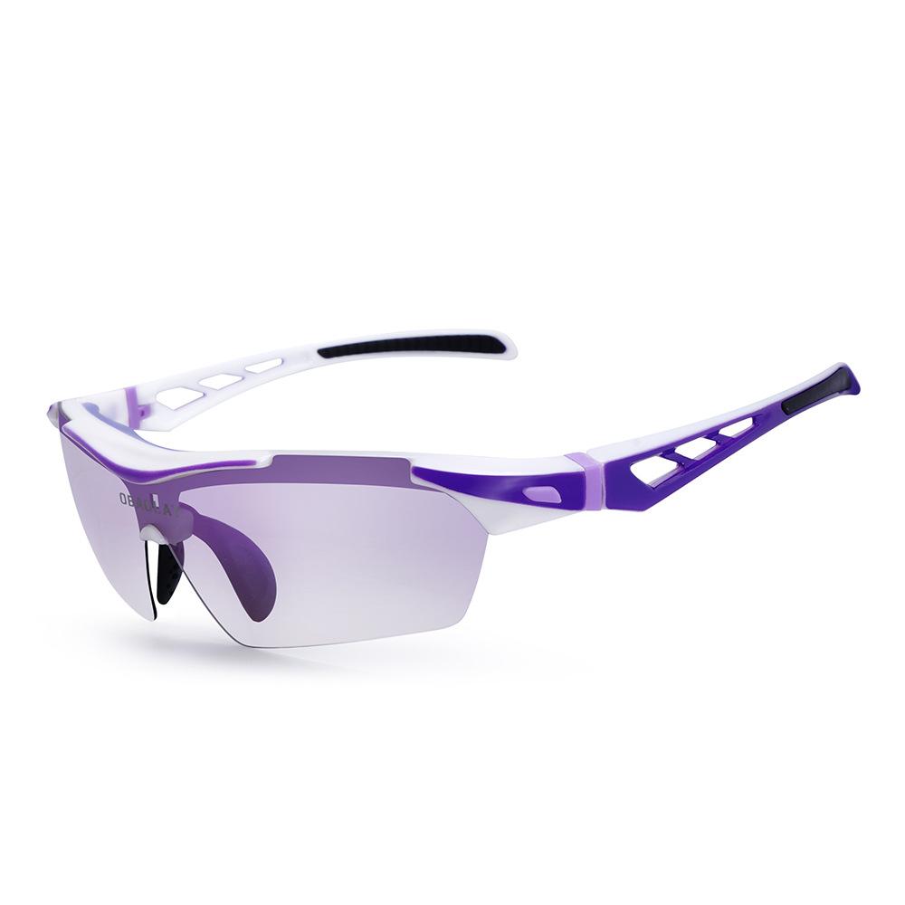 

SP0899Polarized photochromic sunglasses Cycling Glasses Outdoor sports wind and sand protection goggles for men and women лаванды фиолетового