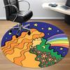 1 Stück Fantasy Universum Büro Runder Teppich, Matte Geeignet Für Büro, Unter Bürostühlen Schlafzimmer Wohnzimmer Heimdekoration, Zimmer Deko