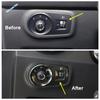 Head Light Lamp Decoration Sticker Cover Trim Fit For MG ZS EV 2018 -  Carbon Fiber Look/Black/Silver Interior Accessories