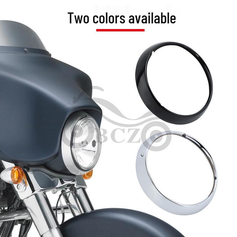 Harley Road Glide/King 7" Headlight Cover, Ring, & Housing - Motorcycle Accessories