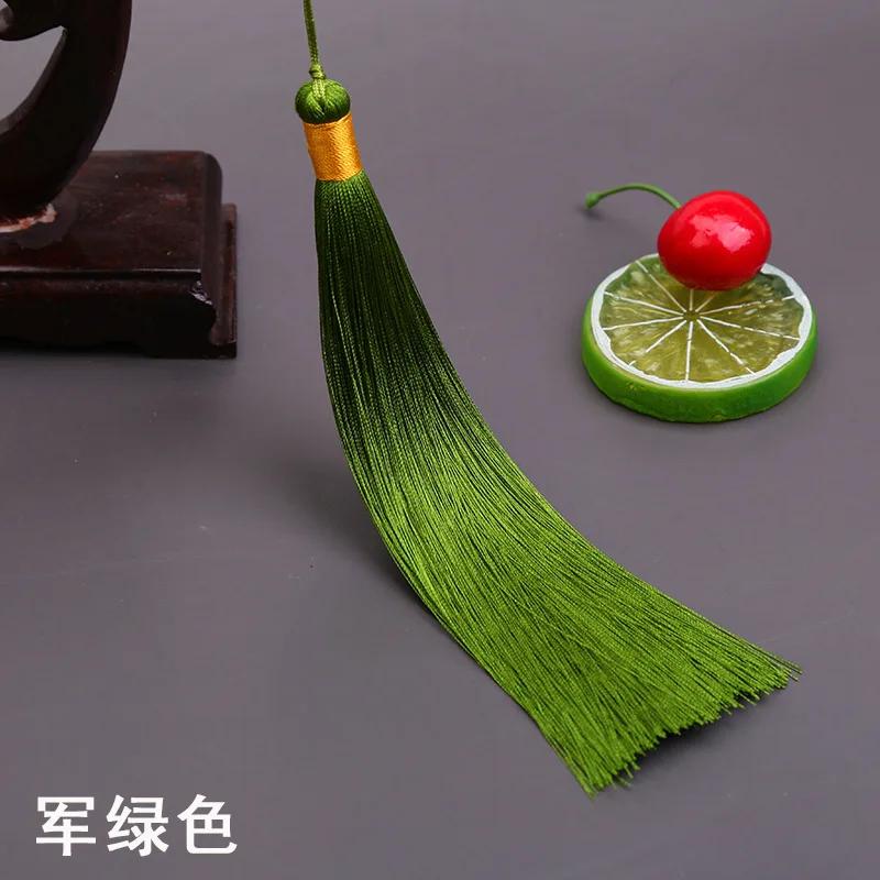 17CM Long Tassel Spike Chinese Clothing DIY Accessories Musical Instrument Pendant Ice Silk Vertical Spike Tassels for Crafts