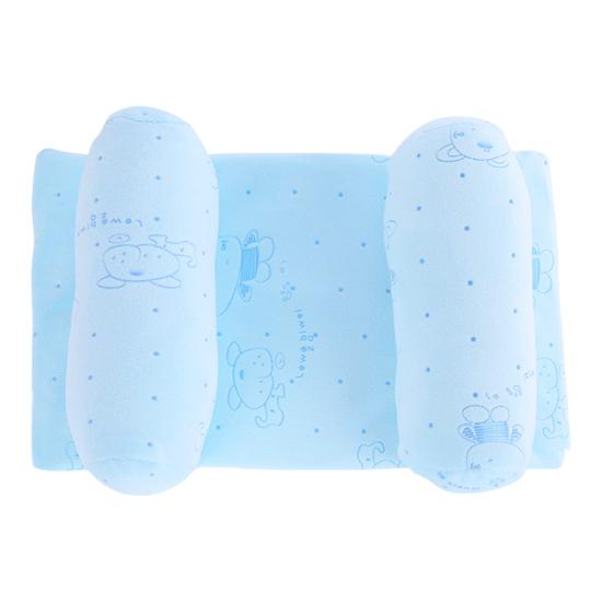 

Мягкие детские подушки Регулируемый детский подголовник Подушка для сна младенца для поддержки шеи Защита головы Предотвращение плоской головы Перекатывание синий