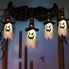 Halloween Decorations Outdoor Hanging Ghosts Lights Glowing Ghost Witch Hat Halloween Ornaments Lights Decorations for Garden
