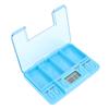 Portable Smart Medication Reminder Box Electronic Medicine Dispenser Digital Medicine Storage Case with Multiple Compartments for Home Travel