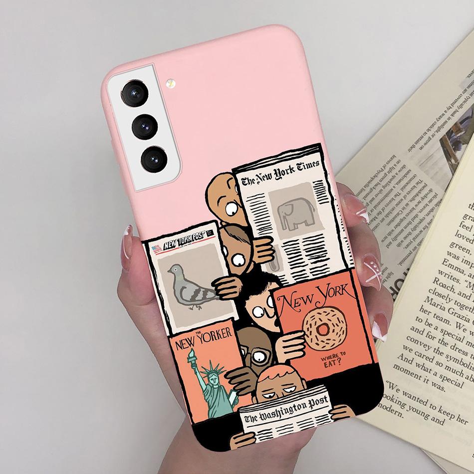 For Samsung Galaxy S21 Plus Ultra FE 5G Case Cute Painted Silicone Soft Protective Phone Cover for SamsungS21 S 21 FE Plus Ultra