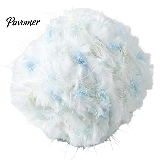 Hilo de Ganchillo Suave 33M Hilo Mezcla de Piel Sintética, Hilo Mohair Peludo para Tejer Principiantes, Suéter Bufanda Sombrero DIY Tejiendo Colorido Manualidad Suave