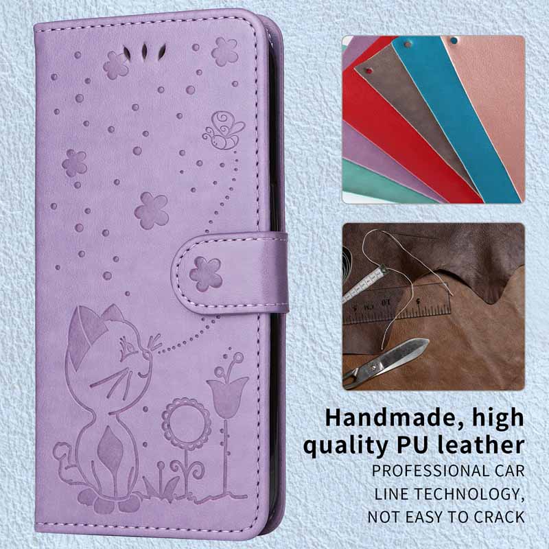 Leather Case For Samsung Galaxy A06 A07 A02 A03 Core A04 A04S A04E A05 A05S M23 M33 M53 M54 M15 M35 M55 Flip Wallet Card Cover