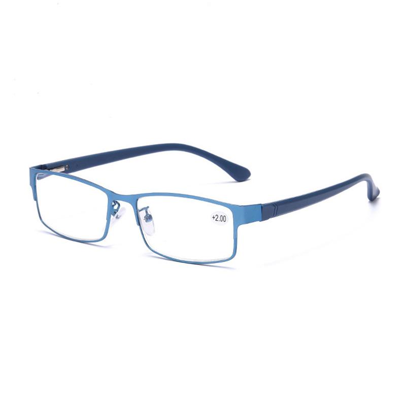 

Fashion Classic SquareBusiness Reading Glasses for Men TR90 Frame Readers Eyewear Ultra Light Resin Lens Presbyopia Glasses Male 3.5 синий