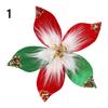 Stoff Glitzer Weihnachtsblume Weich 32cm Blumenschmuck Große Größe Festival Partyzubehör Blumenschmuck