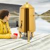 13L Golden Stainless Steel Beverage Dispenser, Insulated Drink Dispenser for Hot & Cold Coffee, Party Drink Container w/ Spigot