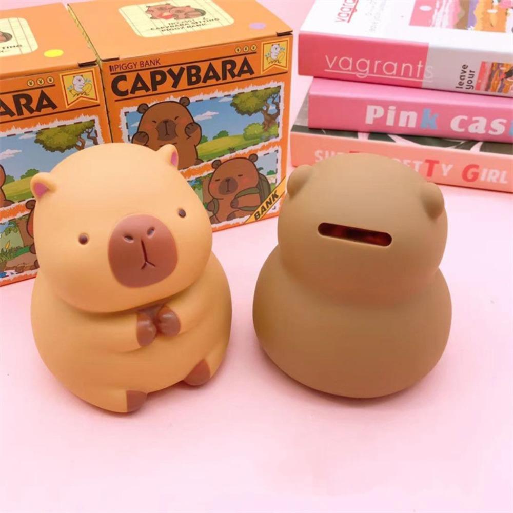 Decorative Capybara Money Boxes Large Capacity Capybara Kids Storage Box  Coins Cash