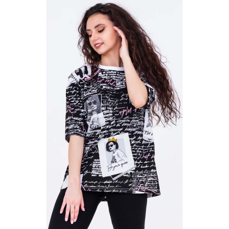 

Women s Round Neck Short Sleeved T-Shirt With 3d Fashionable Printing S