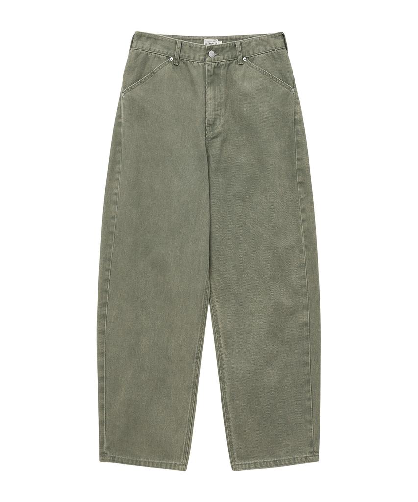 BIG UNION Curved Cotton Pants (Dusty Olive)