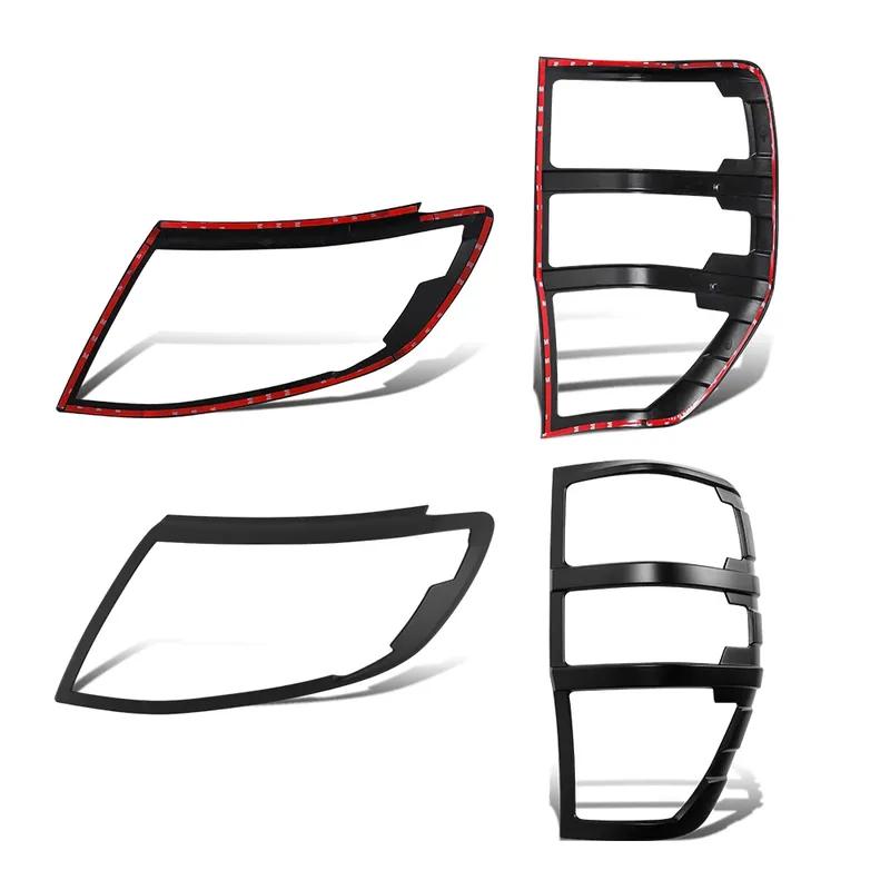 Headlight Cover Tail Light Cover Surrounds Trims Tail Lights Cover For Ford Ranger 2012 2013 2014 T6 Wildtrak XLT XLS XL Sport