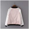 Giacca Bomber da Donna in Raso Sukajan Ricamata Baseball Cappotto Floreale Harajuku Autunno Seta Giapponese Ragazze