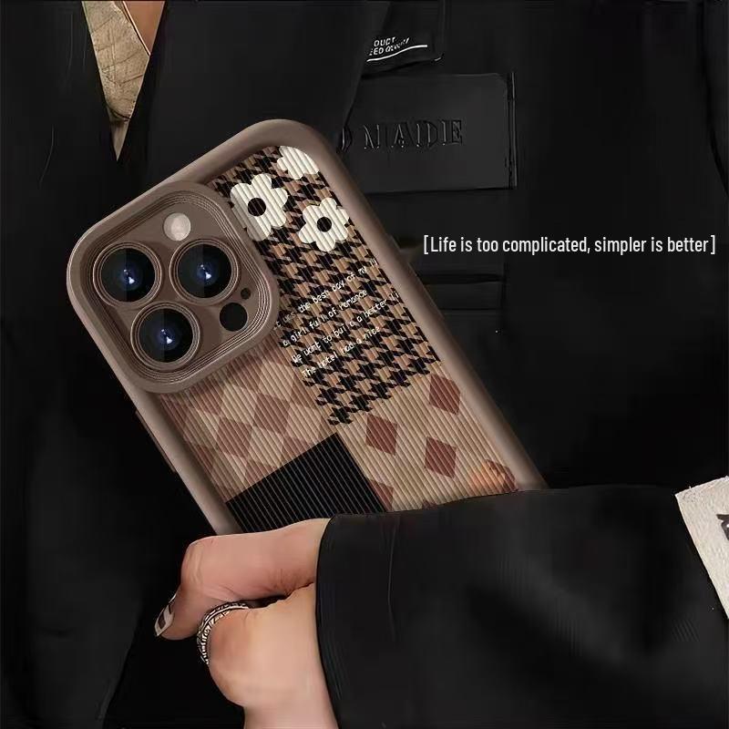 Cross-Border Plaid iPhone Case for iPhone 12/13/14 Pro/15/16/17/17 Pro Max
