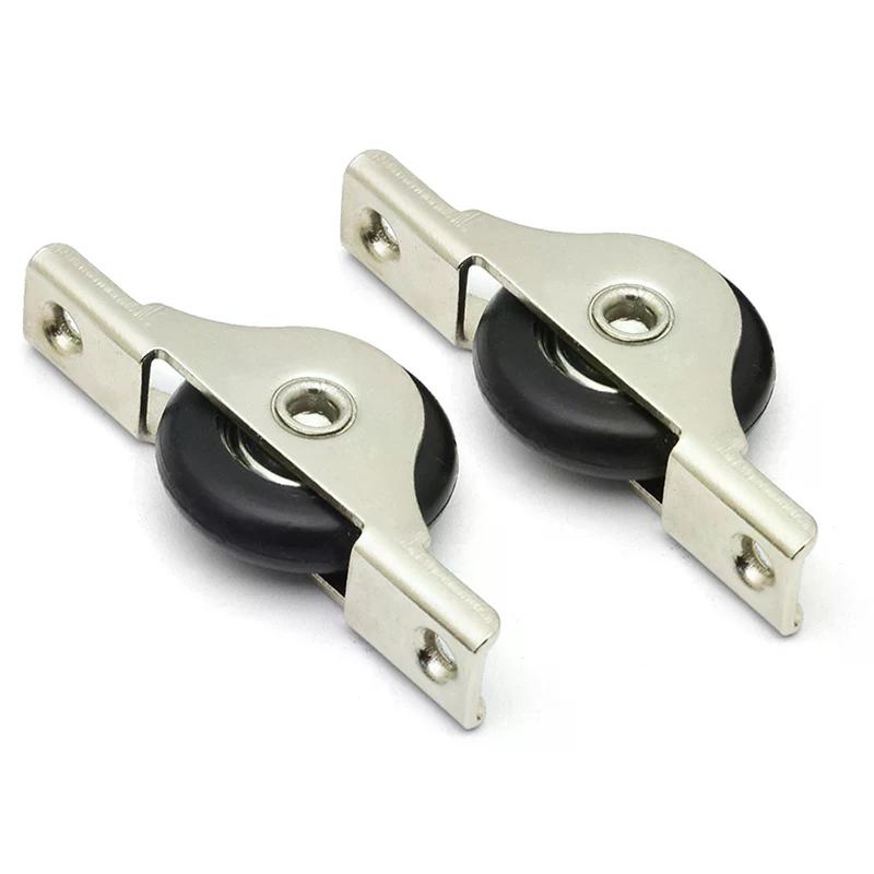 Steel Mute Wheel Sliding Door Wheel Cupboard Groove Load-bearing Nylon Pulley Wardrobe Wheels Furniture Hardware Accessories
