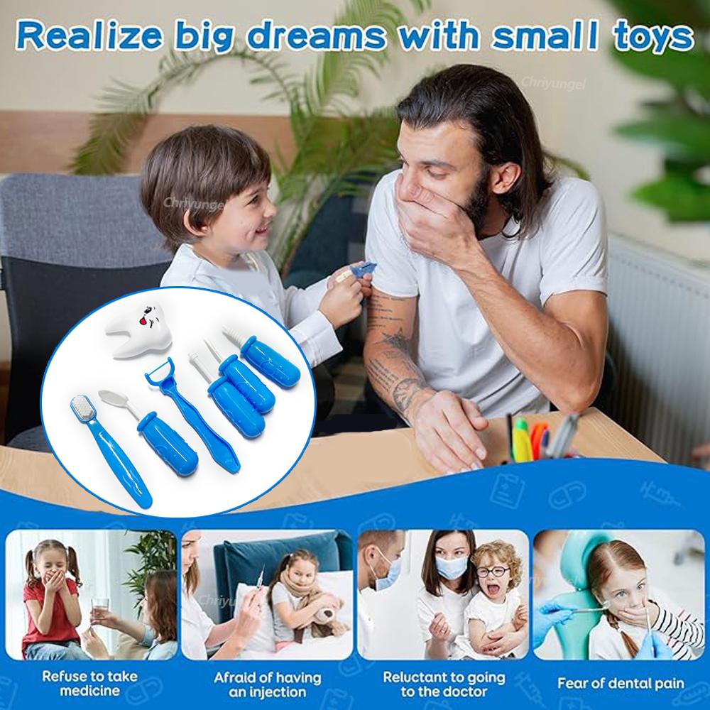 Doctor Play Set for Kids 30PCS Doctor Toys Educational Medical Dentist Tools Stethoscope Toy Gift for Boys and Girls
