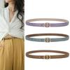 Women's Belt, Oval Pig Nose, Smooth Buckle, Thin Belt, Simple Jeans, Suit, Dress, Belt, Women's Trendy