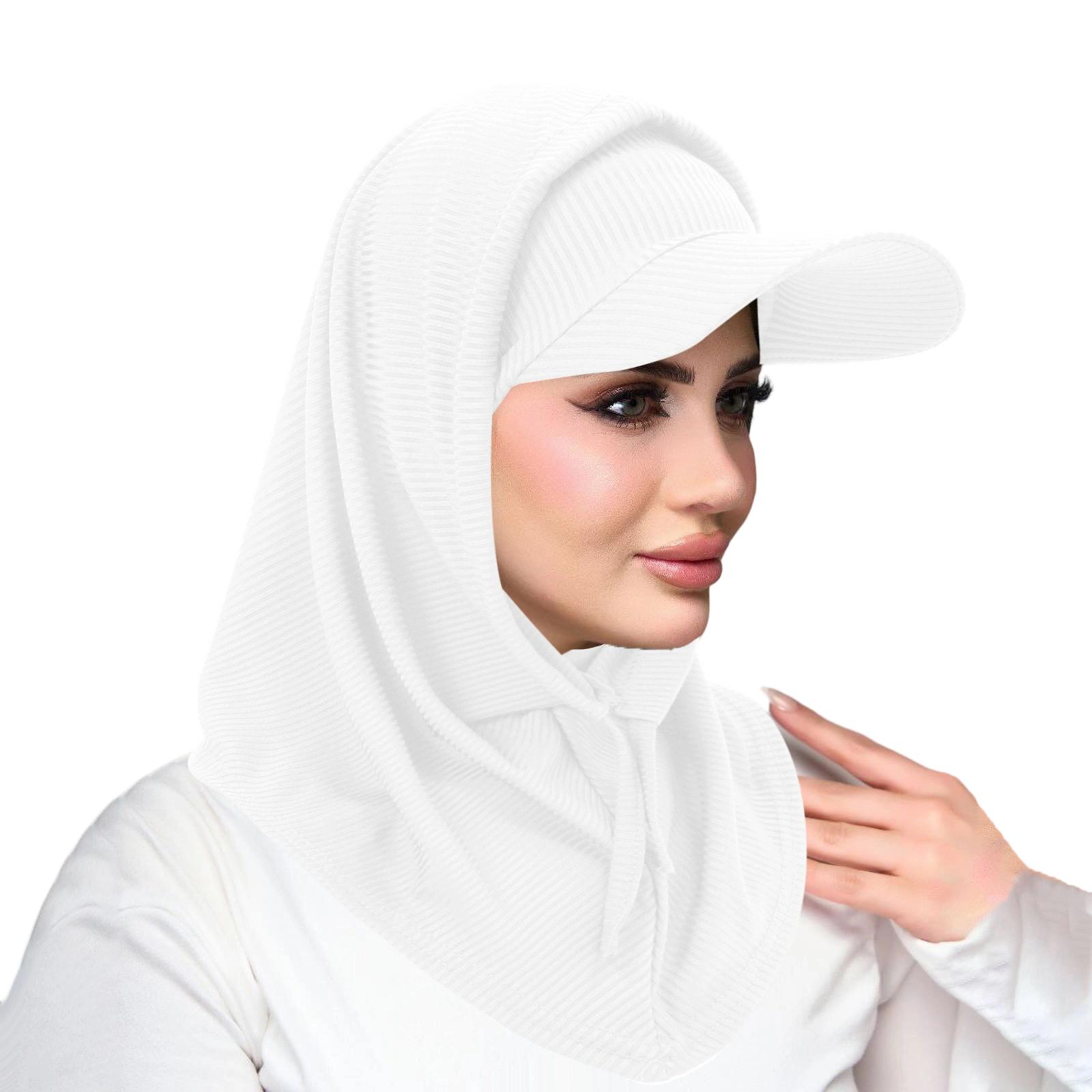 

Stretchy Sun Protective Hooded Neck Cover And Cap Combo For Men Women Moisture Wicking Design 2
